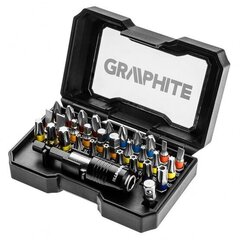 Набор бит для шуруповерта 32 предмета GRAPHITE 56H608 цена и информация | GRAPHITE Сантехника, ремонт, вентиляция | 220.lv