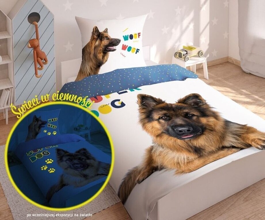 Bērnu spīdošs gultas veļas komplekts, 160x200, 2 daļu цена и информация | Bērnu gultas veļa | 220.lv