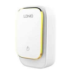 Sienas lādētājs ar nakts gaismas funkciju LDNIO A4405, 3x USB, 22W (balts) цена и информация | Зарядные устройства для телефонов | 220.lv