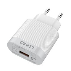 Sienas lādētājs LDNIO A303Q, USB-C, QC 3.0, 18W (balts) cena un informācija | Lādētāji un adapteri | 220.lv