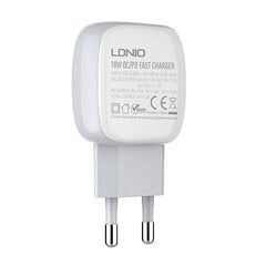 Зарядное устройство для телефона LDNIO A2313C, USB + USB-C, PD + QC 3.0, 20 Вт (white) цена и информация | Зарядные устройства для телефонов | 220.lv