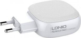 Ldnio Sienas lādētājs A3510Q, 2x USB + USB-C, PD + QC 3.0, 32W (balts) цена и информация | Зарядные устройства для телефонов | 220.lv