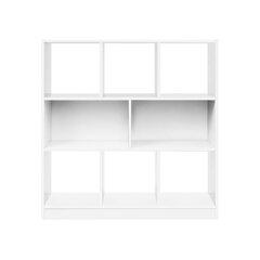 8-дверный книжный шкаф VASAGLE LBC52WT, белый цена и информация | Полки | 220.lv
