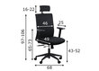 Biroja krēsls Stema Riverton, melns cena un informācija | Biroja krēsli | 220.lv
