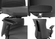Biroja krēsls Stema Kenton, alumīnija krāsā/pelēks cena un informācija | Biroja krēsli | 220.lv