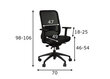 Biroja krēsls A2A GN-310, melns cena un informācija | Biroja krēsli | 220.lv