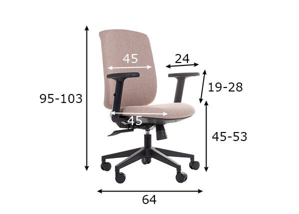 Biroja krēsls A2A ZN-605-B up. 6 cena un informācija | Biroja krēsli | 220.lv