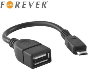 Адаптер Forever Micro USB OTG Host с Micro USB Male на USB Type A (EU Blister) цена и информация | Forever Аудио- и видеоаппаратура | 220.lv