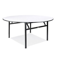 Apaļš koka galds Tonro, pārklāts ar PVC, D120 цена и информация | Столы для сада | 220.lv