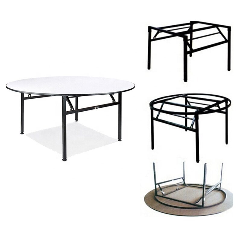 Āra galds Tonro, D180, balts/melns цена и информация | Dārza galdi | 220.lv