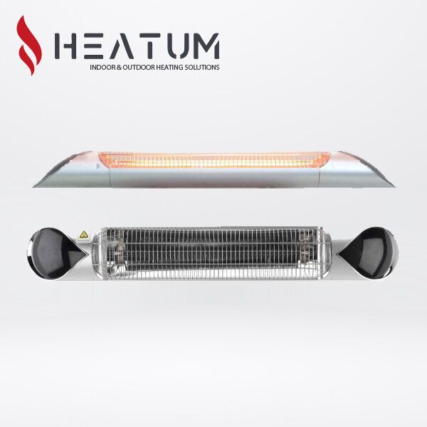 Infrasarkano staru sildītājs Heatum H2000R CORE SILVER цена и информация | Sildītāji | 220.lv