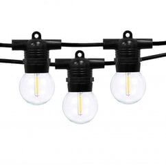 Āra apgaismojuma vītne Tonro Glow, melna cena un informācija | Ziemassvētku lampiņas, LED virtenes | 220.lv