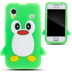 Silikona 3D telefona aizmugurējais apvalks Zooky priekš Samsung S5830 Galaxy Ace Pingvīns Zaļš cena un informācija | Telefonu vāciņi, maciņi | 220.lv