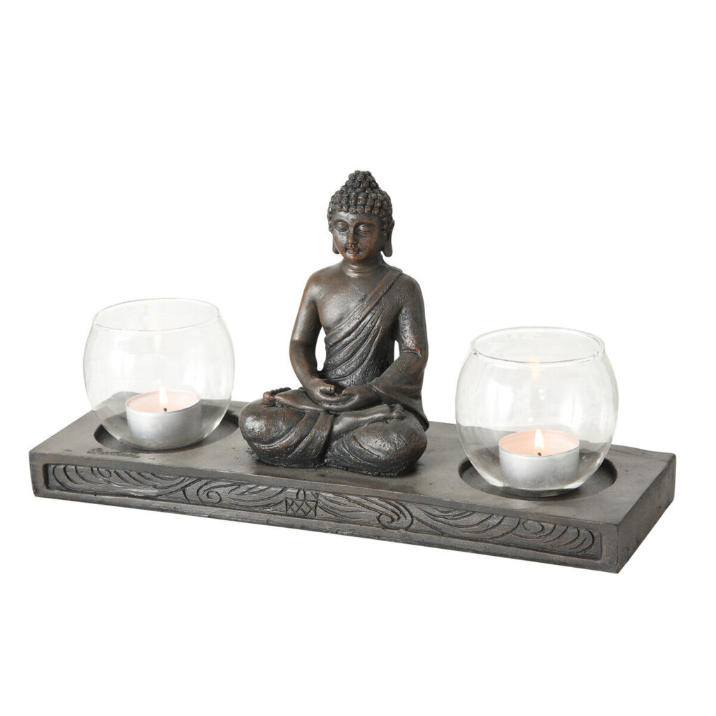 Boltze svečturis Buddha, 2 gab. cena un informācija | Sveces un svečturi | 220.lv