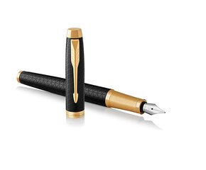 Tintes pildspalva - Parker IM Premium Black/Gold GT Medium cena un informācija | Rakstāmpiederumi | 220.lv