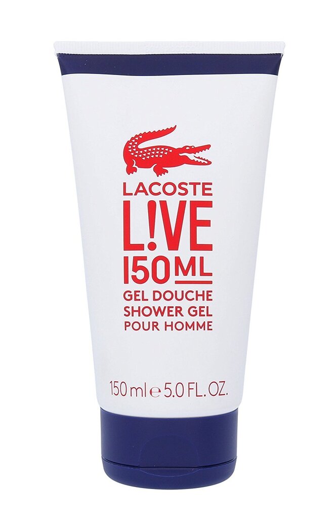 Dušas želeja Lacoste Live Pour Homme 150 ml цена и информация | Parfimēta vīriešu kosmētika | 220.lv