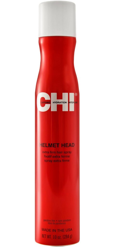 CHI Helmet Head Extra Firm Hair Spray Ļoti stipra matu laka 284g цена и информация | Matu veidošanas līdzekļi | 220.lv