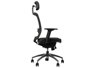 Biroja krēsls A2A GN-301, alumīnija/melns cena un informācija | Biroja krēsli | 220.lv