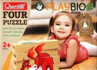 Деревянные блоки с животными Quercetti Playbio цена и информация | Игрушки для девочек | 220.lv