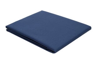 Tekstilikompanii stepēts satīna palags, tumši zils, 160 x 200 + 30 cm цена и информация | Простыни | 220.lv