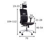 Melns Biroja Krēsls A2A цена и информация | Biroja krēsli | 220.lv