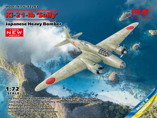 Līmējošais modelis ICM 72203 Japanese Heavy Bomber Ki-21-Ib Sally 1/72 cena un informācija | Līmējamie modeļi | 220.lv