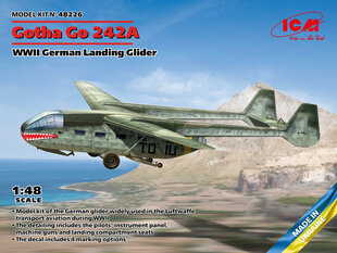 Līmējošais modelis ICM 48226 WWII German Landing Glider Gotha Go 242A 1/48 цена и информация | Склеиваемые модели | 220.lv