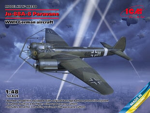 Līmējošais modelis ICM 48230 WWII German aircraft Ju-88A-8 Paravane 1/48 cena un informācija | Līmējamie modeļi | 220.lv