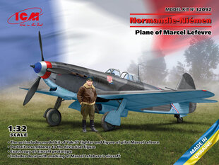 Līmējošais modelis ICM 32092 Normandie-Niemen. Plane of Marcel Lefevre Yak-9T with Figure 1/32 цена и информация | Склеиваемые модели | 220.lv