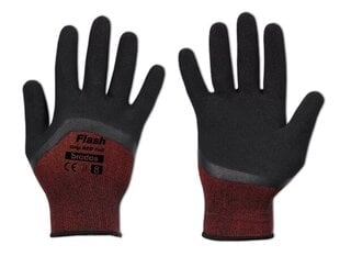 Перчатки защитные FLASH GRIP RED FULL латекс 11 цена и информация | Рабочие перчатки | 220.lv