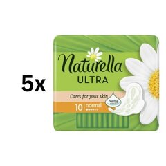 Higiēniskās paketes NATURELLA Ultra Normal, 10 gab., iepakojumā 5 gab. cena un informācija | Tamponi, higiēniskās paketes, ieliktnīši | 220.lv