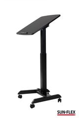 Стол с регулируемой высотой Sun-Flex®EasyDesk Pro, 60x52см, черный цена и информация | Компьютерные, письменные столы | 220.lv