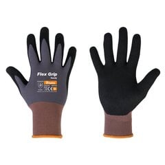 Перчатки FLEX GRIP SANDY нитриловые, размер 11 цена и информация | Рабочие перчатки | 220.lv