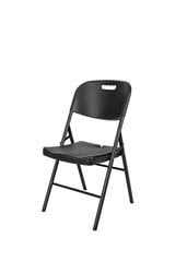 Saliekams plastmasas krēsls Tonro Premium, melns цена и информация | Садовые стулья, кресла, пуфы | 220.lv