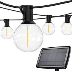 LED saules ielu apgaismojums G.LUX GR-LED-SOLAR STRING-3 10M/10LH/10x0.5 W цена и информация | Уличное освещение | 220.lv