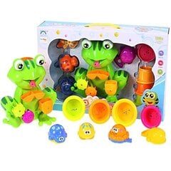 Лягушка - купальный набор с чашками цена и информация | Игрушки для малышей | 220.lv