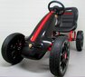 Pedāļu kartings gokarts ABARTH G6 bērniem, melns cena un informācija | Bērnu elektroauto | 220.lv