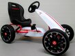 Pedāļu kartings gokarts ABARTH G6 bērniem, balts cena un informācija | Bērnu elektroauto | 220.lv