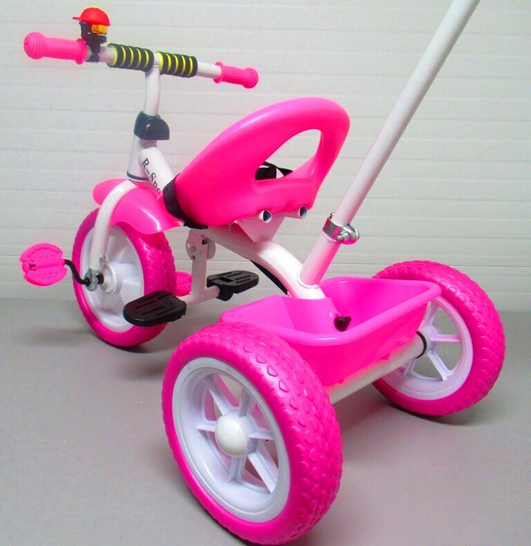 Stumjamais trīsriteņu velosipēds T5, 2in1, rozā cena un informācija | Trīsriteņi | 220.lv