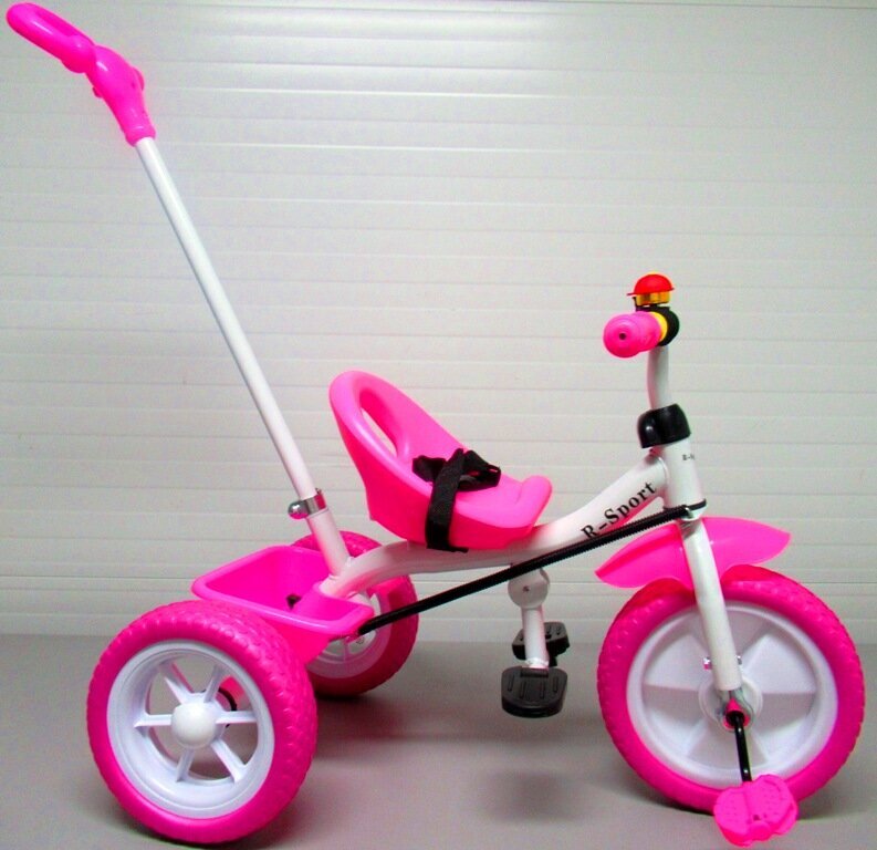 Stumjamais trīsriteņu velosipēds T5, 2in1, rozā cena un informācija | Trīsriteņi | 220.lv