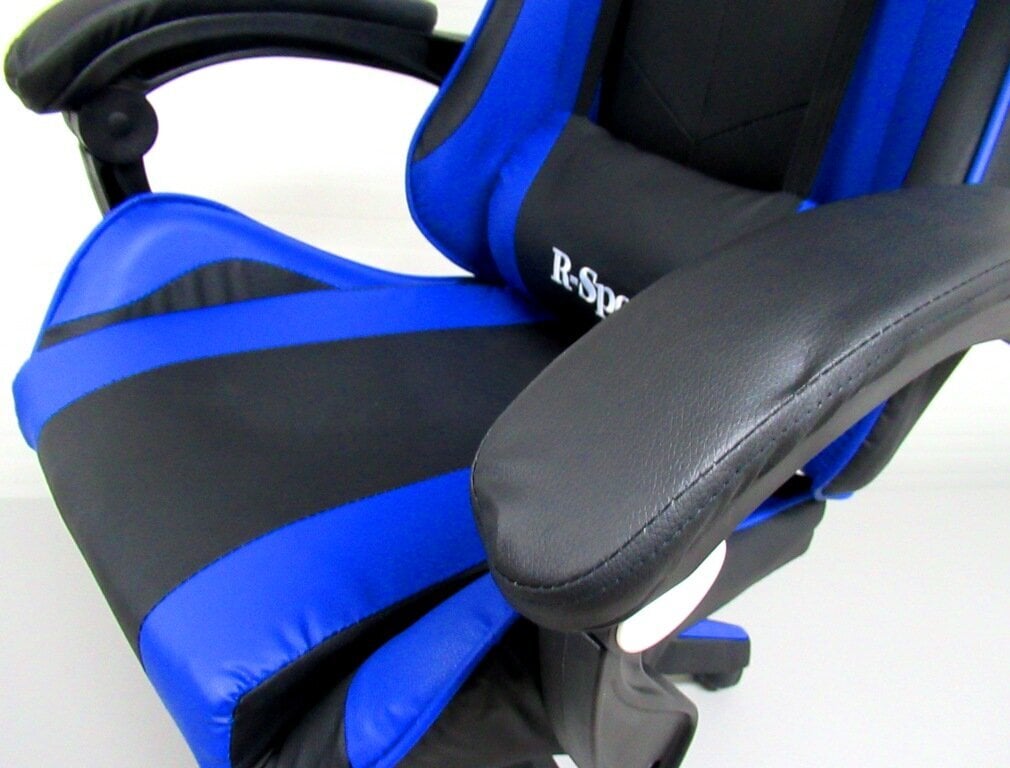 Spēļu krēsls R-Sport K3, ar masāžas funkciju, zils/melns cena un informācija | Biroja krēsli | 220.lv