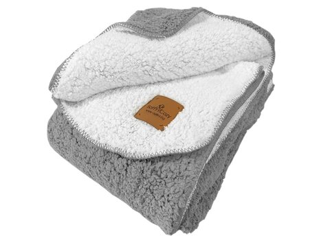 Плед-одеялo из эко шерсти - soft&cozy 150/200 см серое, BSC001 цена и информация | Покрывала, пледы | 220.lv