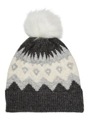 Женская шапка Vero Moda, 10269197*02, тёмно-серый/белый цвет, 5715222571324 цена и информация | Женские шапки | 220.lv