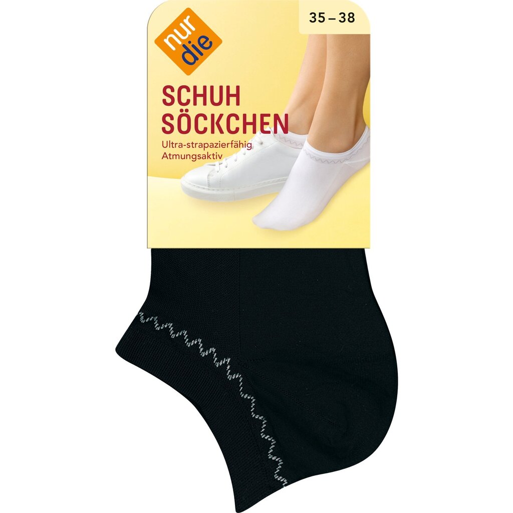 Nur die sieviešu zeķītes "Schuhsockchen", melna krāsa cena un informācija | Sieviešu zeķes | 220.lv