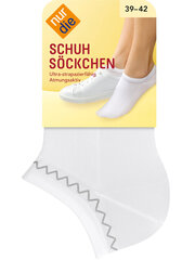 Nur Die sieviešu zeķītes "Schuhsockchen" balta krāsa cena un informācija | Sieviešu zeķes | 220.lv