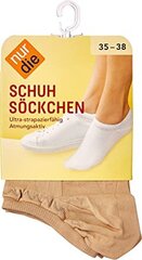 Nur Die женские короткие носки "SchuhSockchen" mandel цвет цена и информация | Женские носки | 220.lv