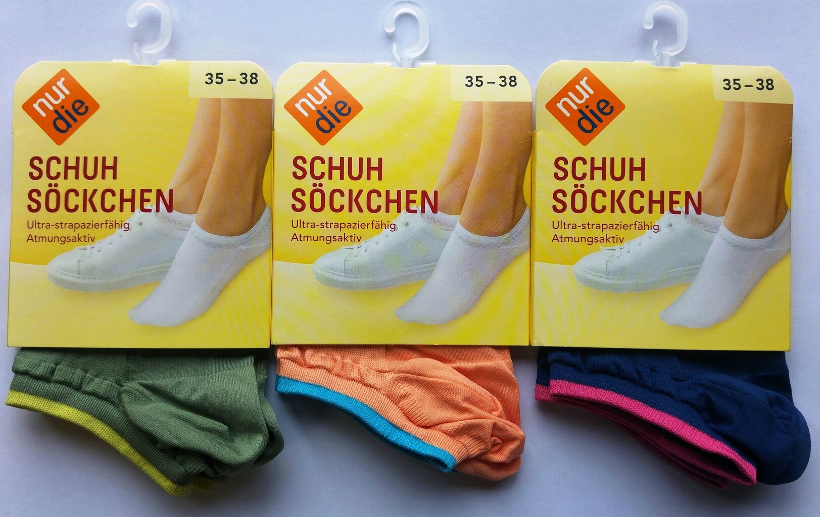 Nur Die sieviešu zeķes "Schuhsockchen" modeset 3-pāri cena un informācija | Sieviešu zeķes | 220.lv