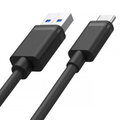 Unitek Y-C481BK, USB-A/USB-C, 0.5 m cena un informācija | Kabeļi un vadi | 220.lv