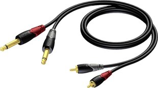 Procab CLA631/5, RCA/6.3mm, 5 m cena un informācija | Kabeļi un vadi | 220.lv