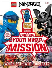 LEGO NINJAGO Choose Your Ninja Mission: With NINJAGO Jay minifigure цена и информация | Книги для малышей | 220.lv